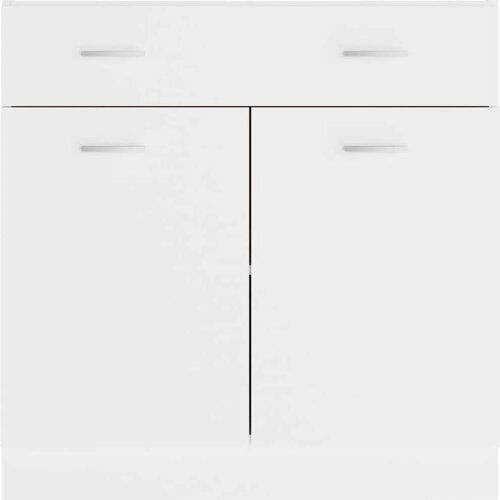 VidaXL Spodnja omarica s predalom bela 80x46x81,5 cm, (20621090) Slike