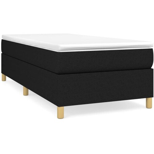 Maison Chic Box spring postelja - Vzmetna postelja z vzmetnico črna 90x200 cm blago SL46, (21890271) Cene