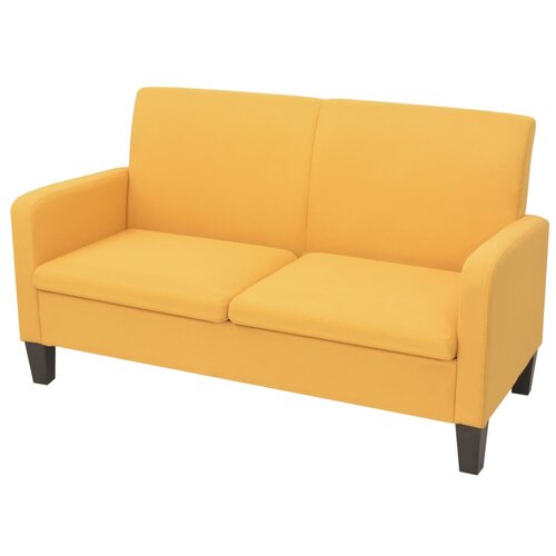 vidaXL Kauč Dvosjed 135x65x76 cm Žuti Cijene