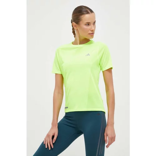 Adidas Kratka majica za tek Ultimate zelena barva