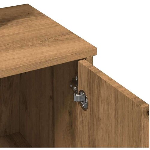 VidaXL Toaletni stol s ogledalom Artisan hrast 86,5x35x136 cm Slike