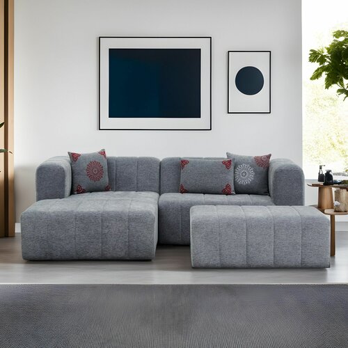 Atelier Del Sofa beyza mini left - grey grey corner sofa Cene