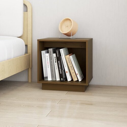 Furnova Nočna omarica medeno rjava 40x30x40 cm trdna borovina, (21925814) Slike