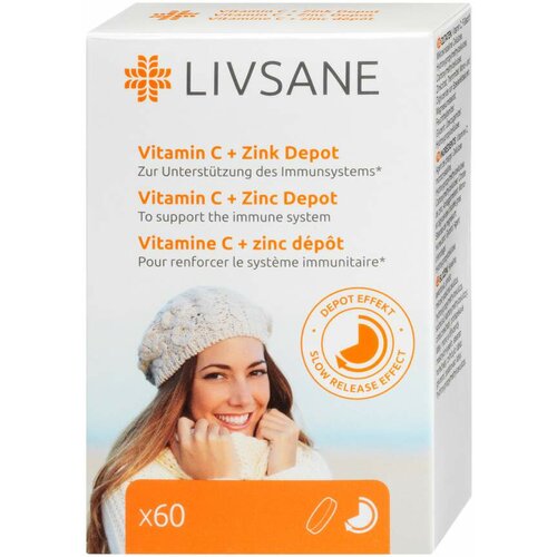 LIVSANE vitamin c + cink depo tablete Slike