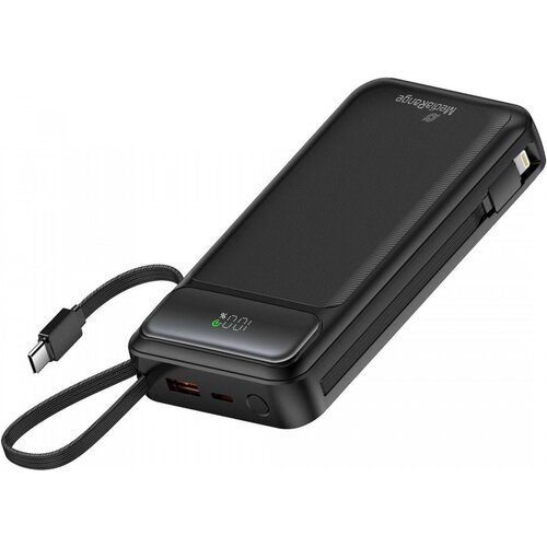 Mediarange Powerbank 20.000 mAh z integriranimi kabli in LCD, USB-C PD in Quick Charge Slike