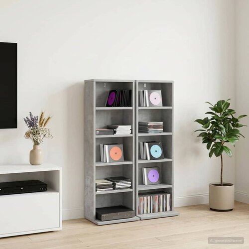 Cd ormar 2 kom. Betonska siva 33 x 23,5 x 97,5 cm Cene