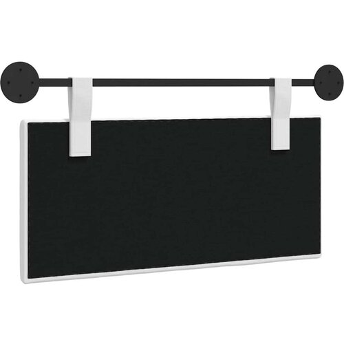  Držeće uzglavlje Zidne Prugasti Bijeli 100 x 55 x 5 cm tkanina - Bijeli 90 cm bez LED Slike