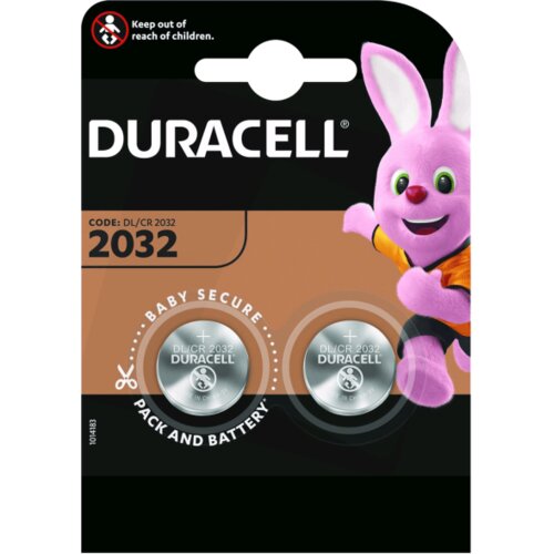 Duracell Baterija litijska, CR2032, 3V, dugmasta, blister 2 kom. &amp;ndash; CR2032 B2 Slike