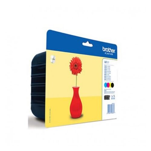  Originalni paket kartu&amp;scaron; Brother Lc121 Bk+C+M+Y - Lc121Valbp [Pag-300], (21734907) Slike