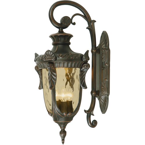 Elstead Lighting Elstead Philadelphia 3-lučna velika zunanja stenska svetilka, stara bronasta, IP44, E14, (22100284) Cene