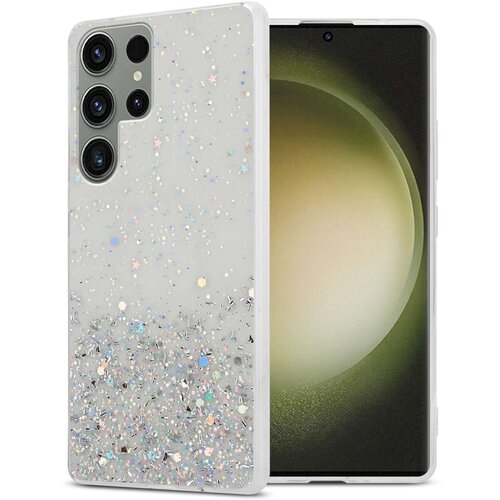 Cadorabo Ohi&scaron;je, združljivo z Samsung Galaxy S23 ULTRA in prozorna z ble&scaron;čicami - Za&scaron;čitni ovitek iz prožnega silikona TPU s svetlečimi ble&scaron;čicami, (20860239) Cene