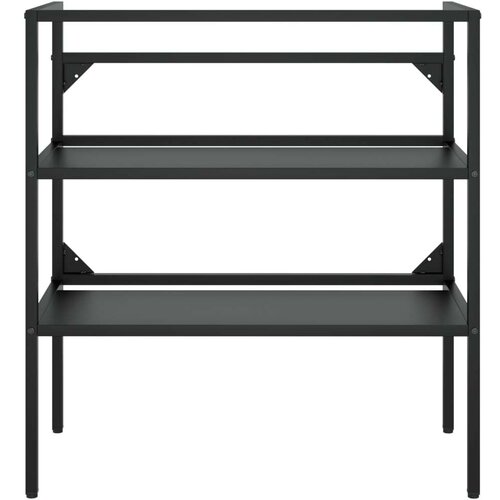 VidaXL Kopalni&amp;scaron;ki regal črn 79x38x83 cm železo Slike