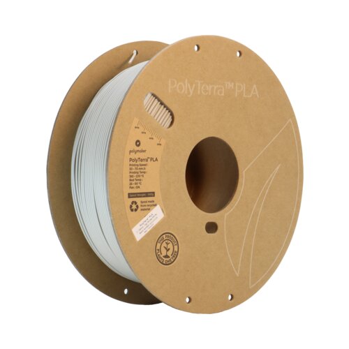 Polymaker PolyTerra PLA Muted White Slike