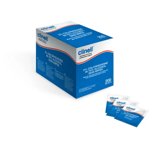 Clinell Skin, robčki s 2% klorheksidinom