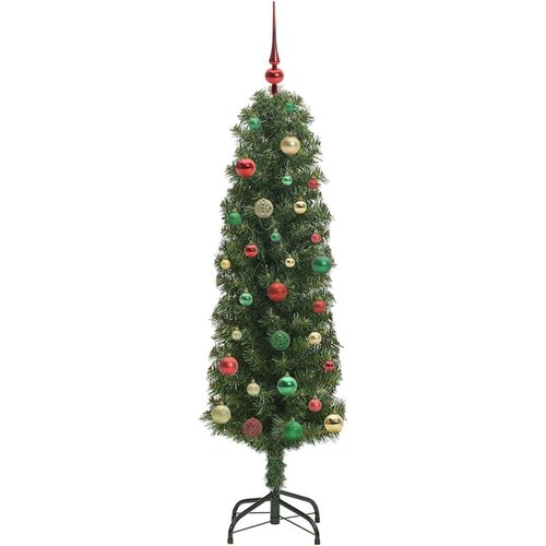 VidaXL Umjetno božićno drvce Zelena 150 cm PVC i čelik i plastika Slike