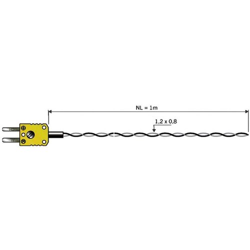 B+B Thermo-Technik Tipalo za zrak B+B Thermo-Technik TE tipalo 1xK NL 1000 -50 do 260 &amp;deg;C K, (20634354) Slike