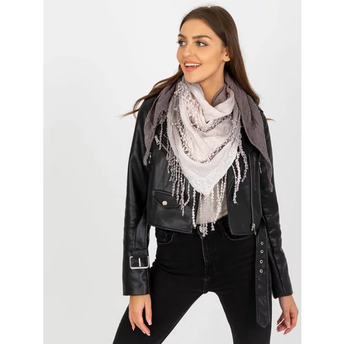 Fashion Hunters Women's gray muslin scarf