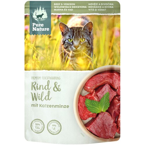 PURE NATURE Feline 12 x 85 g - Govedina in divjačina Slike