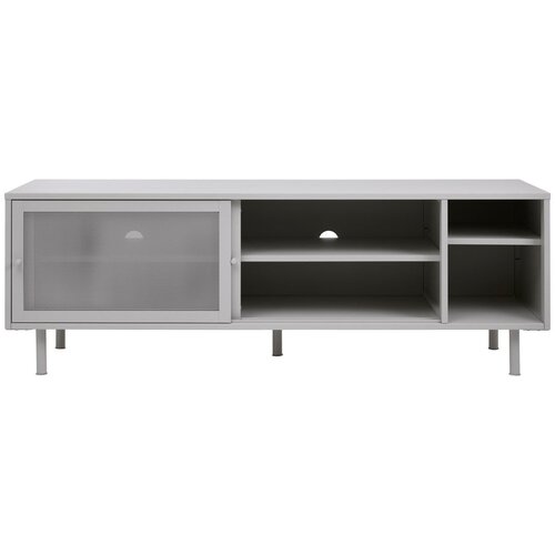 Unique Furniture Bela kovinska TV omarica 160x55 cm Veep &amp;ndash; Slike