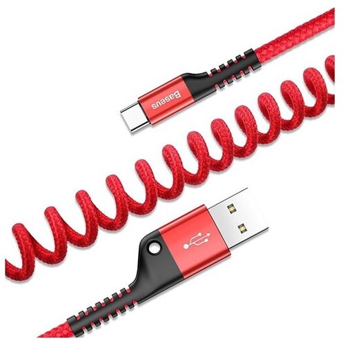 Baseus kabel Fish Eye USB Type-C / 2A, 1m (crveni) Slike