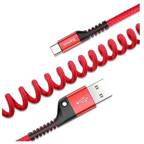 Baseus kabel fish eye usb type-c / 2A, rdeč CATSR-09 Cene