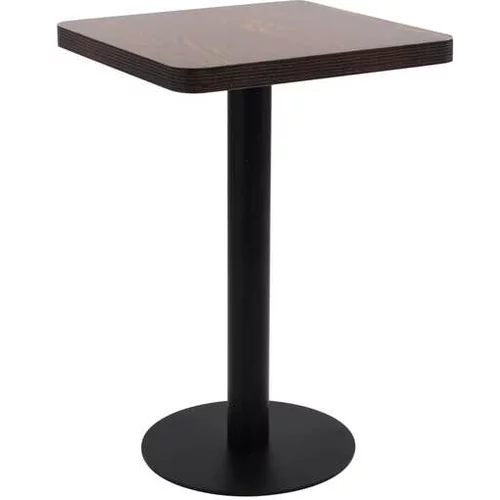  Bistro miza temno rjava 50x50 cm mediapan
