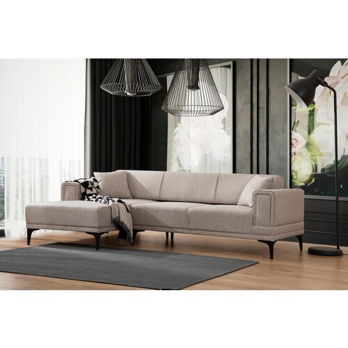 Atelier Del Sofa horizon left - light brown light brown corner sofa-bed Slike