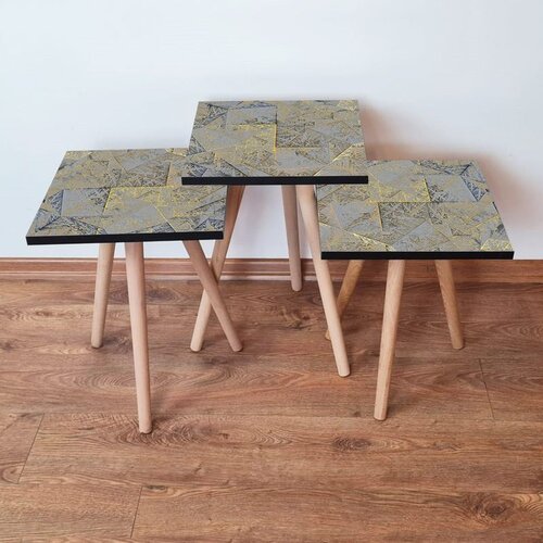 Hanah home set stolića za kafu 3Shp225, 3 dijela, šareni Cene