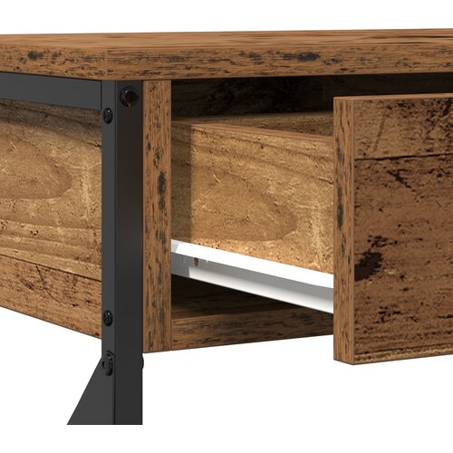  Konzolna stolica s ladicama Staro drvo 100 x 28 x 75 cm Slike