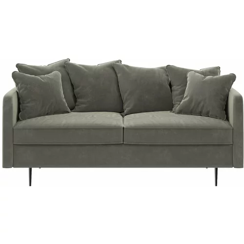 Ghado sivi baršunasti kauč Esme, 176 cm