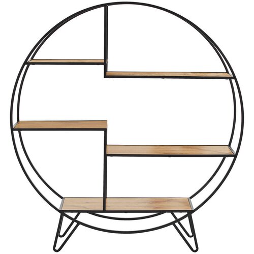 Livetastic regal 120/130/32 cm črna, barve hrasta Slike