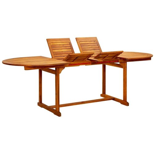 VidaXL Vrtni blagovaonski stol (160 - 240)x100x75 cm od drva bagrema Slike