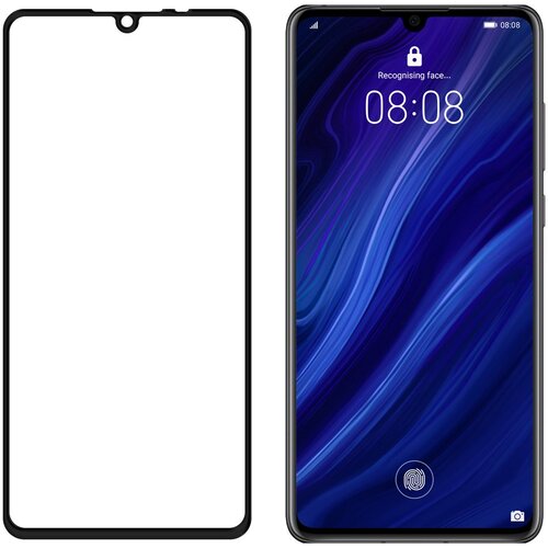  Za&amp;scaron;čitno kaljeno steklo z okvirjem za Huawei P30 Slike