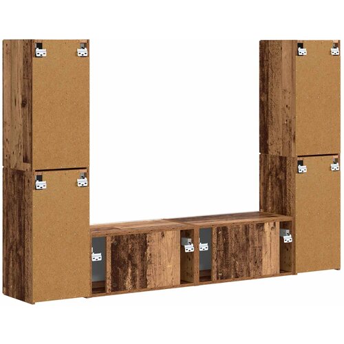  Set TV komoda 6 pcs Staro drvo Konstruirano drvo Slike