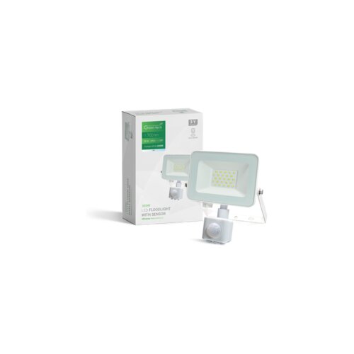  LED reflektor sa senzorom Green Tech 1700 lm, 20W, 6500K, IP65, bijeli Cene