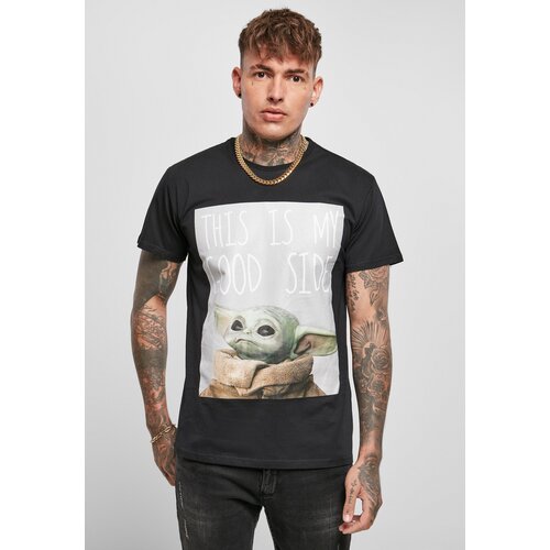 Merchcode Men&amp;#039;s T-shirt Baby Yoda Good Side - black Slike