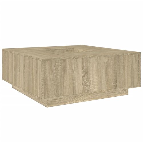Maison Chic Klubska mizica - kavna mizica - Nizka mizica sonoma hrast 100x100x40 cm inženirski les, (21753381) Cene