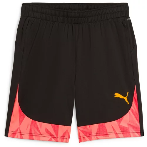 Puma Športne hlače 'IndividualFINAL' korala / rjasto rdeča / črna
