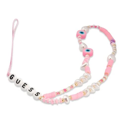 Guess Vezica za mobilni Strap Beads Shell Pink Slike