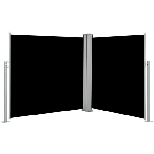 vidaXL Zložljiva stranska tenda črna 120x600 cm Cene