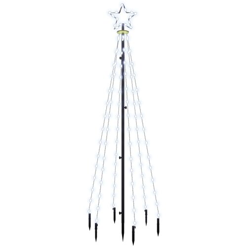  Božićno drvce sa &amp;scaron;iljkom i 108 hladne bijele LED žarulja 180 cm Slike