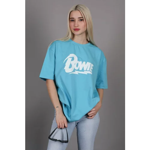 Madmext T-Shirt - Turquoise - Oversize