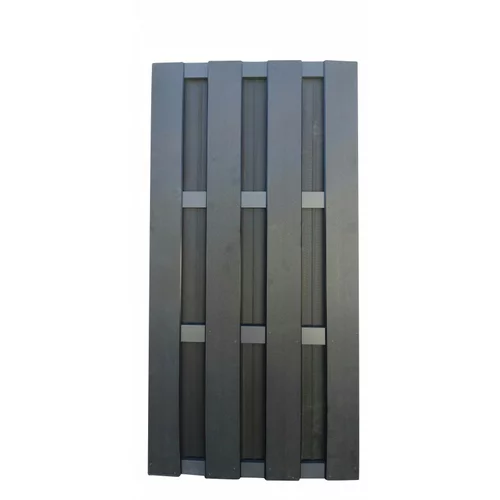 x ogradna ploča WPC (90 180 cm, Sive boje)