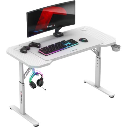 Huzaro podesivi gejmerski sto Hero 2.6 White Cene