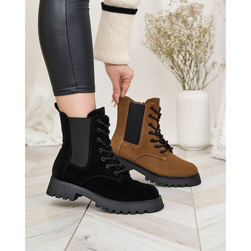 Resti Brown women's Oledi flat heeled boots Cene