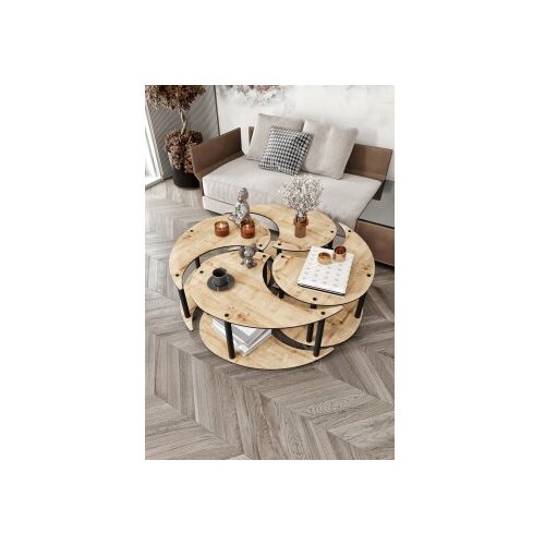Hanah home okrugli set stolova za kafu yang 4L 70 Slike