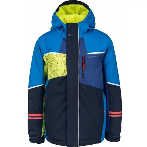 Alpine pro HAAZELO Skijaška jakna za dječake, crna, veličina