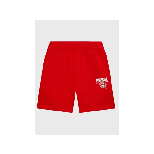 Tommy Hilfiger Športne kratke hlače Varsity KB0KB08067 D Rdeča Regular Fit