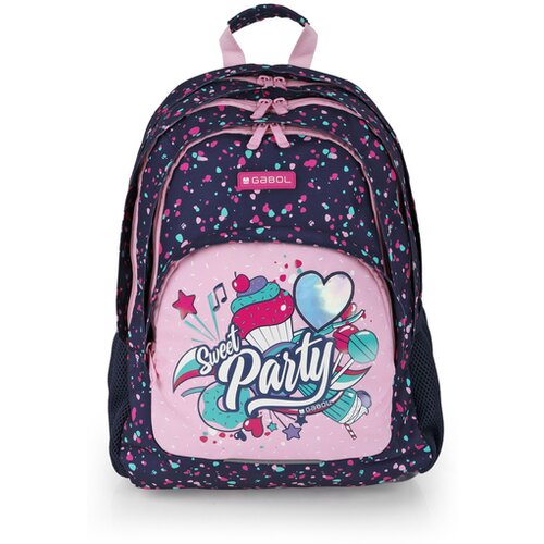 Gabol Ranac školski ergonomski 32x44x18cm 21l-0,56 kg Party Slike
