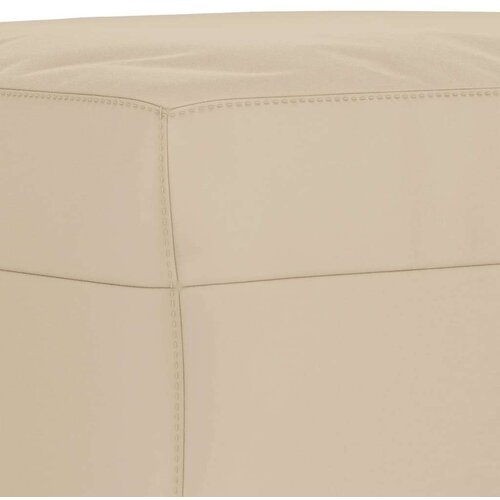 vidaXL Sedežna garnitura 3-delna z blazinami krem blago iz mikrovlaken Cene